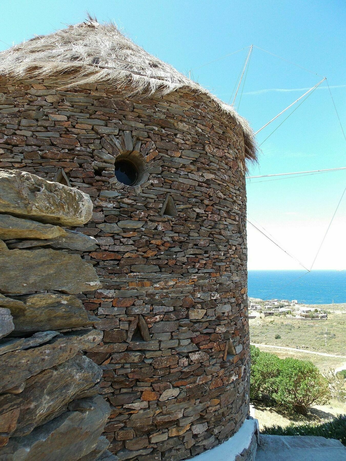 Vila The Stone Windmill Koundouros Exteriér fotografie